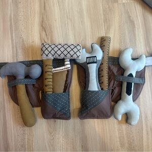 Land Of Nod Plush Stuffed Tool Belt Set